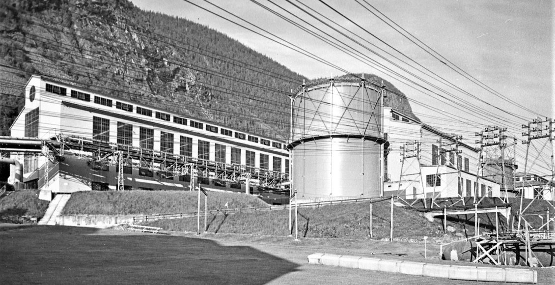 Rjukans befolkning var vitne til en stor utvidelse og nødvendig fornyelse av industrianleggene mot slutten av 1920-tallet. (Foto: Hydro/NIA).