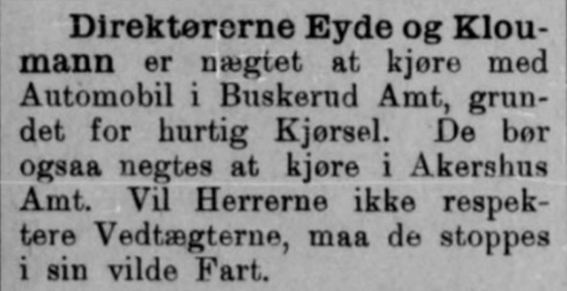 Faksimile fra Asker og Bærums Budstikke 16.11.1907